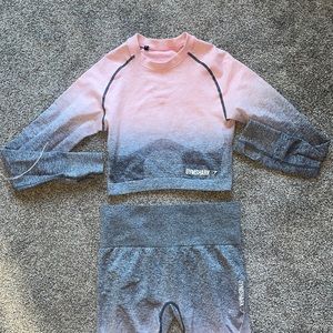 Gym shark top and bottoms